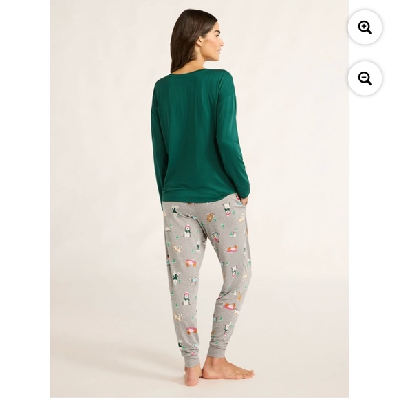 Joyspun Women’s Plus “Oh What Fun” Multi Colored 2 PC Pajama Set Size 3X NWT - Picture 4 of 10